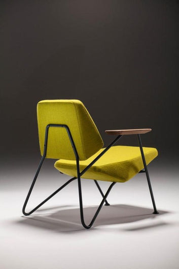Modern Lounge Accent Chair – Minimalist Metal Frame