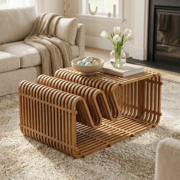 Linea Parametric Solid Wood Coffee Table