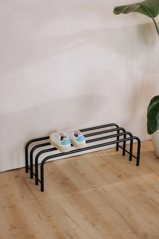 metal shoe rack