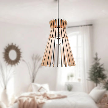 Modern Wooden Pendant Light for Living Room
